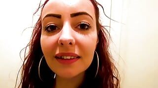 18yo Dutch Teen’s First Cum Dump Shower