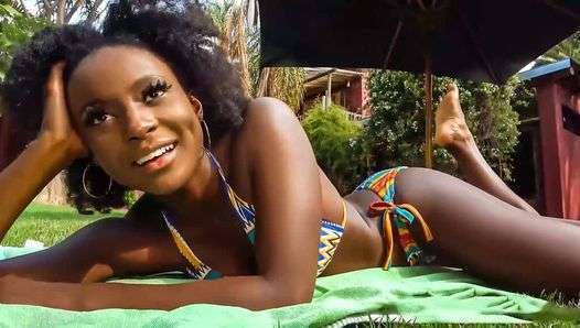 African Sex Trip – Black Girl On A Picnic Date Ends In Anal ATM Cumshot