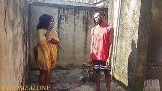 Big Fat Ass Versus Big Fat Cock. Neighbors Battle