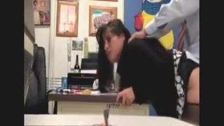 Bitch fucked on the principal’s desk