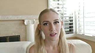 Cute Teen with Small Tits Emma Once a Month Gets to Fuck Her Big Dicked Probation Officer!