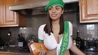 Ella Her Hairy Snatch Looks so Good Peeking Out of the Bottom of Her Cute Little Scout Skirt!