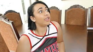 Emori Pleezer Is a Beautiful Latino Cheerleader That Needs a Big Hard Cock to Pound Her Until She Can’t See Straight!