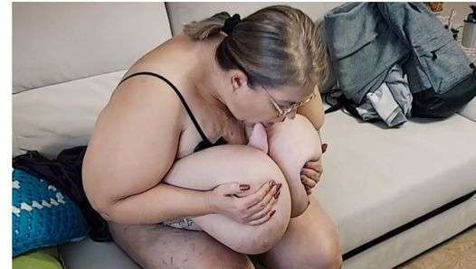 EVEN IMPOTENT MEN WILL CUM FROM THESE BOOBS ! My stepmom’s gigantic, huge size 15 boobs are the biggest in Russia.Macromastia.