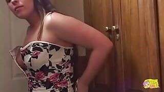 Horny Lesbian Helps Her Friend Out in the Shower by Eating Her Tight Cunt