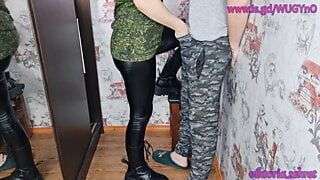 hot wife paid the worker with her pussy