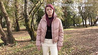 lovely 18 years old teen at first porn casting