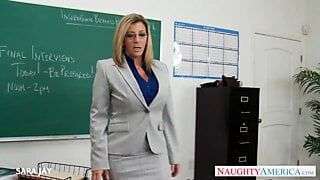 MILF Teacher Sara Jay fuck student
