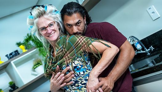 real 67 Years old grandma rough anal fucked