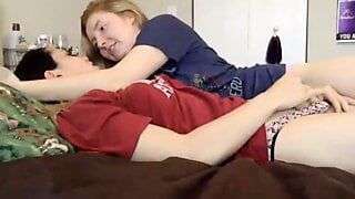 shemale sex with redhead babe