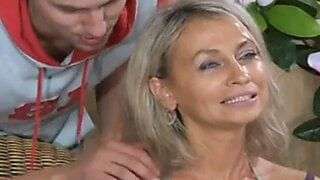 step mom Ninette fucks young boy
