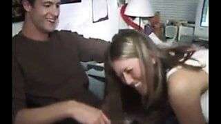 Student girls get out porn star’s big cock at party