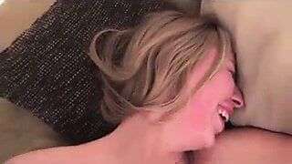 Submissive blonde slave deepthroat and hard anal