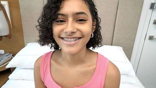 This Puerto Rican has AMAZING tits and a plump shaved pussy