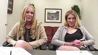 To become secretaries Hope and Meliah need to get in a threesome with their boss