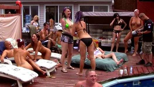 Wild fucking pool party