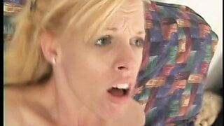 Blonde gets all holes drilled by black dicks