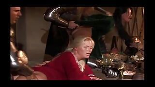 Claudia Adams, Kathy Anderson, Kristi Love and Wildy are enjoying a group, hardcore sex orgy,