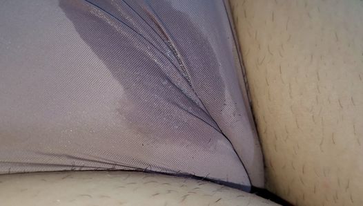 I spit and Rub Amazing Cameltoe Pussy of My Friend’s Wife