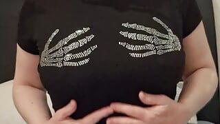 Milf play and spank pussy tits and ass