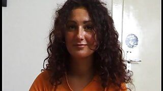 tight teen pussy gets small dildo stuck inside her