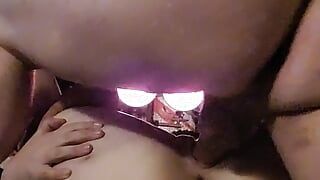 Blonde big booty cum slut gets folded and pounded with thebeasts bwc