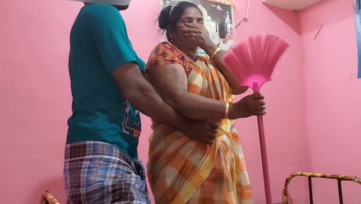 Played with my stepmother’s big breasts and pussy and had sex