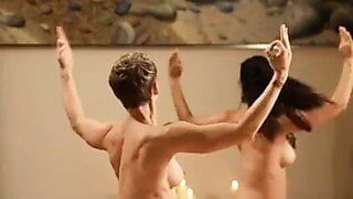 Full nude yoga