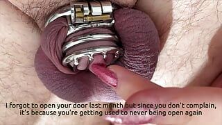 Mion husband wears girl panties