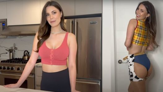 Mom with huge boobs tries on Haul cosplay costume – Feat Stacey Cateli