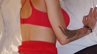 My husband’s best friend fucks me hard in front of my husband. Real amateur cuckold