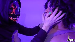 Slim thick Latina Curly Rican Gets her pussy stretched by THE PURGER!!