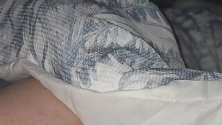 Step mom handjob and squeeze someone balls in hotel room