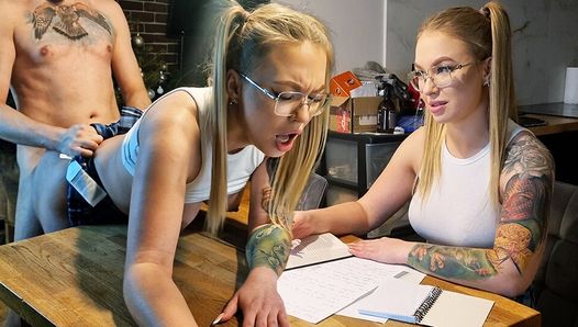 Teacher Fucks Blonde Student Before Exam