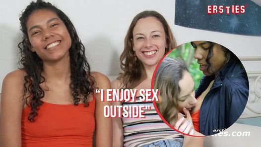 Ersties – Abbygale & Caroline Have Lesbian Fun in the Park
