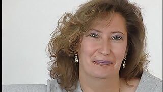 granny first dildo sex, her thighs tremble with pleasure