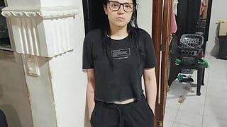 My colombian ass boxer step-cousin in paris