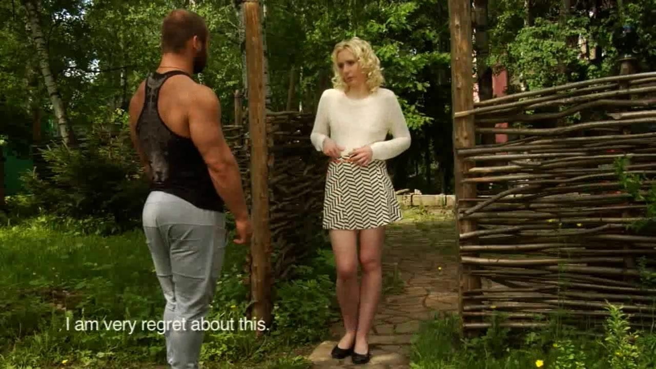 Cruel Master enslaves pretty girl.