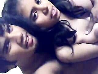 cute girl naked on bed bf captured