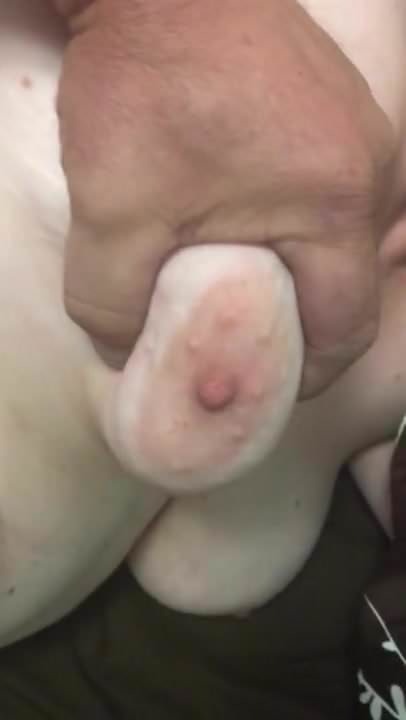 Her saggy tits flopping as she’s fucked.