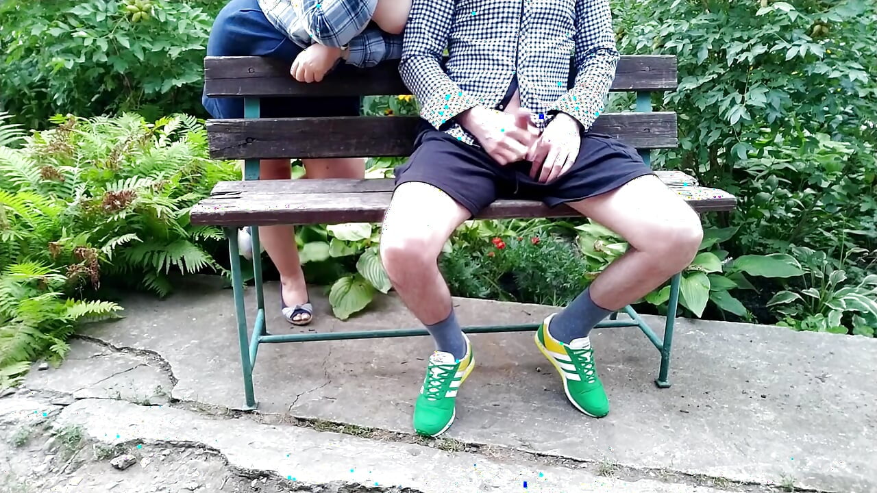 Mother-in-law flashed her tits in the park and made me cum again