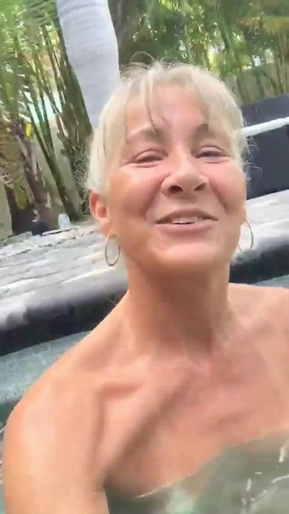 Pervert Granny Leilani in The Pool