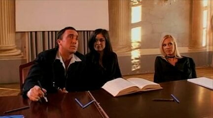 Russian girls get three dicks