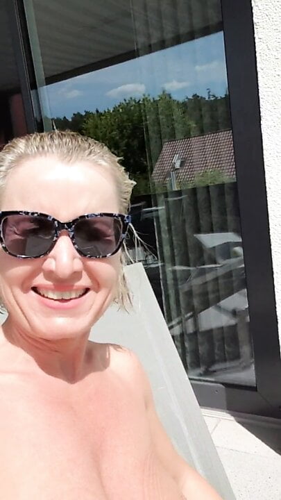 Sunbathing next to neighbours