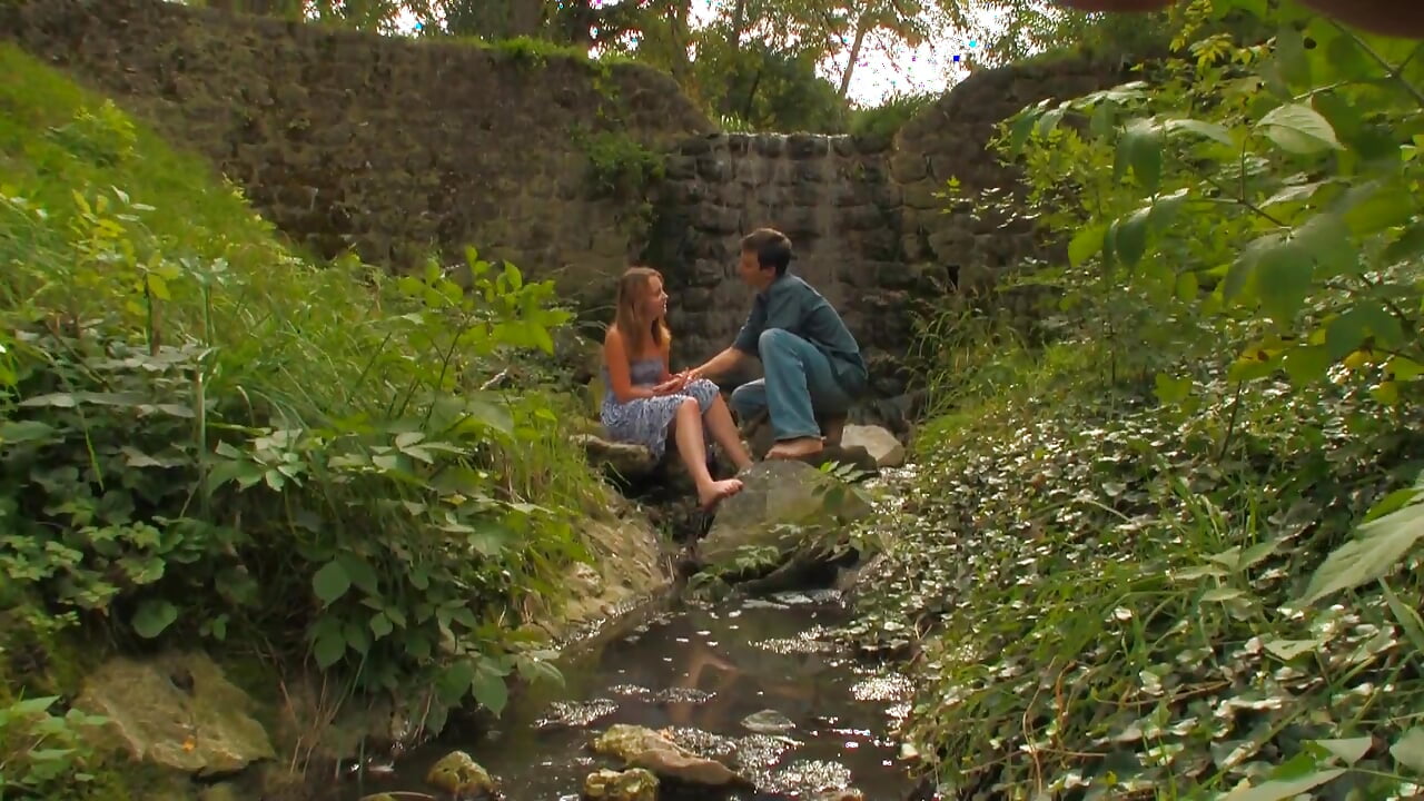 a recently 18 year old horny girl with dark hair gets her