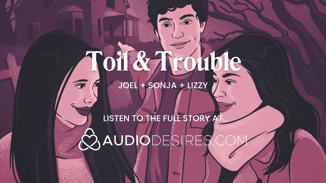 I fucked my girlfriend and her lesbian ex. Real couple. Amateur threesome. ASMR Porn