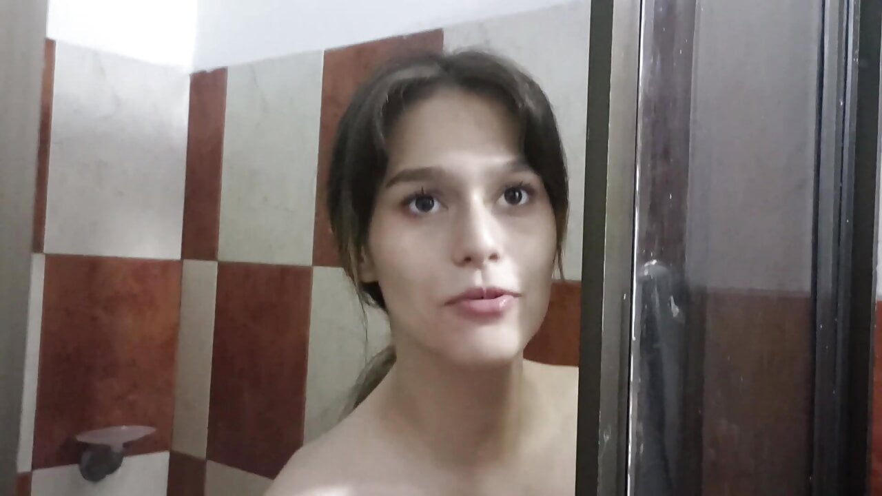 I go in to take a shower with my horny stepsister and I end up fucking her hard until I cum in her