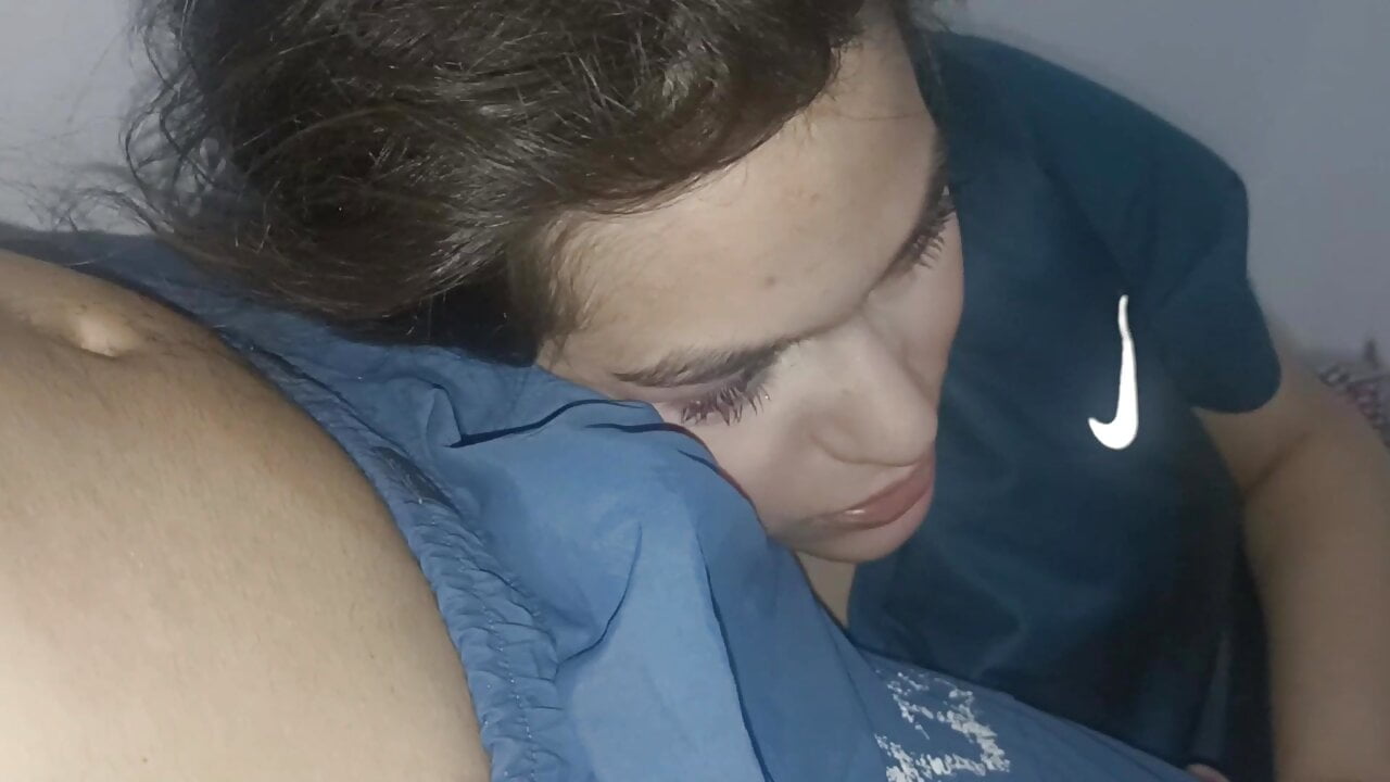 I receive a delicious blowjob from my horny stepsister until she makes me cum in her