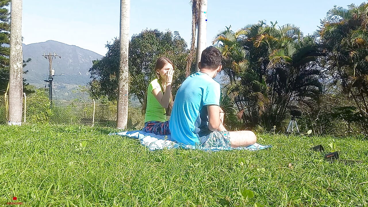 I take my stepbrother to the open field and I make him fuck me very rich