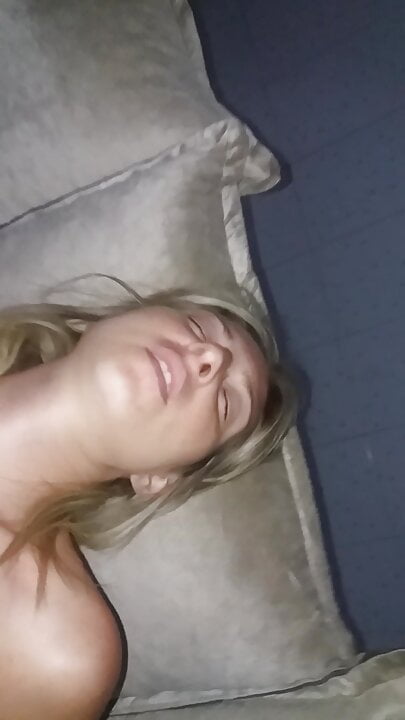 I took off her panties and cum on my dick